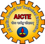 logo of Approved by AICTE